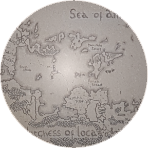 Mapcut Ardensis Cutout from the large Ardensis map detaling Islands in the Sea of Amas