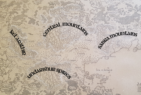 Ardensis major Mountain ranges